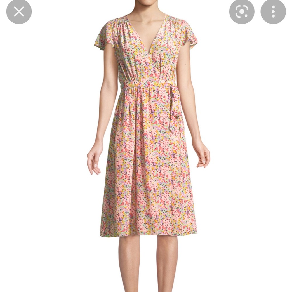 Rebecca Taylor Margo Floral Wrap dress size 2